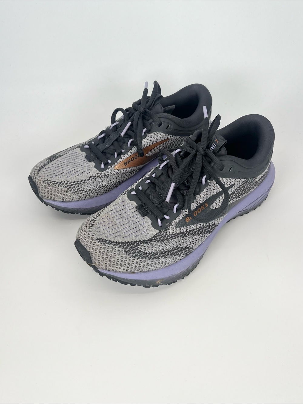 Brooks Revel 7 Gray Purple Running Walking Shoes - WOMENS 6 - PERFECT TREAD - Picture 3 of 10